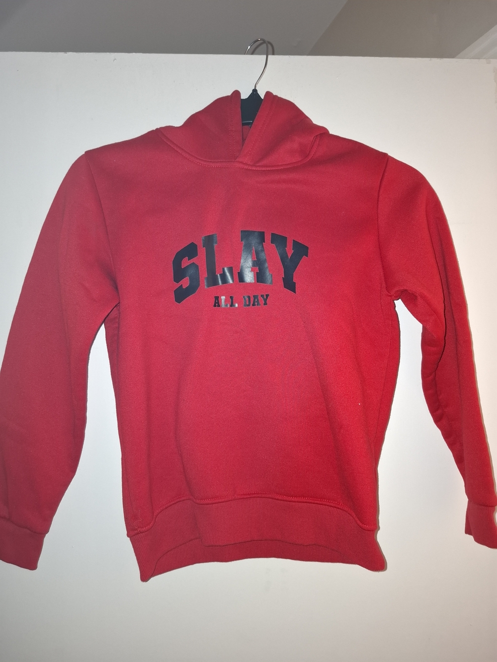 SHEIN Red 'SLAY ALL DAY' Kids Hoodie